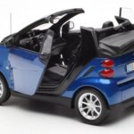 Smart Fortwo 451 Cabrio Blauw & Zwart Minichamps 1:18 - image 5 of 8