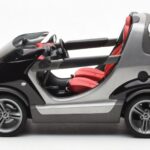 Smart Fortwo Crossblade Cabriolet Zilver Zwart Kyosho 1:18 - image 3 of 6