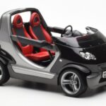 Smart Fortwo Crossblade Cabriolet Zilver Zwart Kyosho 1:18 - image 4 of 6