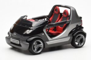 Smart Fortwo Crossblade Cabriolet Zilver Zwart Kyosho 1:18