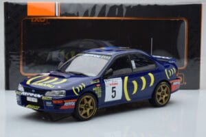 Subaru Impreza 555 #5 C. Sainz / L. Moya Tour de Corse 1995 IXO 1:18 18RMC063A Metaal — afbeelding 6 van 6