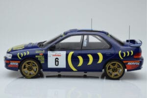 Subaru Impreza 555 #6 P. Liatti / C. Cassina Tour de Corse 1995 IXO 1:18 18RMC063C Metaal — afbeelding 3 van 6