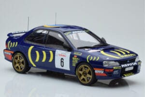 Subaru Impreza 555 #6 P. Liatti / C. Cassina Tour de Corse 1995 IXO 1:18 18RMC063C Metaal — afbeelding 4 van 6