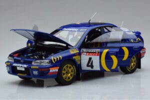 Subaru Impreza #4 C. McRae / D. Ringer Winner RAC Rally 1994 Kyosho 1:18 08962A Metaal — afbeelding 2 van 9
