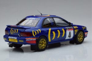 Subaru Impreza #4 C. McRae / D. Ringer Winner RAC Rally 1994 Kyosho 1:18 08962A Metaal — afbeelding 3 van 9