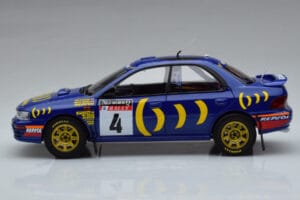 Subaru Impreza #4 C. McRae / D. Ringer Winner RAC Rally 1994 Kyosho 1:18 08962A Metaal — afbeelding 4 van 9