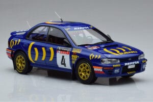 Subaru Impreza #4 C. McRae / D. Ringer Winner RAC Rally 1994 Kyosho 1:18 08962A Metaal — afbeelding 5 van 9