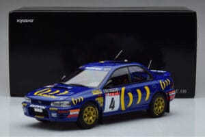 Subaru Impreza #4 C. McRae / D. Ringer Winner RAC Rally 1994 Kyosho 1:18 08962A Metaal — afbeelding 9 van 9