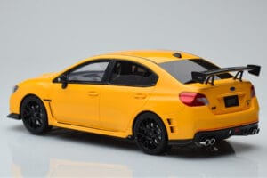 Subaru Impreza WRX STI Nurburgring Challenge Package Geel Kyosho 1:18 KSR18021Y Hars — afbeelding 4 van 5
