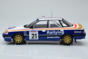 Subaru Legacy RS #21 C. McRae / D. Ringer RAC Rally 1991 IXO 1:18 18RMC080B Metaal — afbeelding 3 van 6