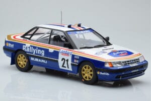 Subaru Legacy RS #21 C. McRae / D. Ringer RAC Rally 1991 IXO 1:18 18RMC080B Metaal — afbeelding 4 van 6
