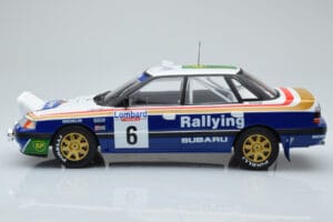 Subaru Legacy RS Night Version #6 M. Alen / I. Kivimaki RAC Rally 1991 IXO 1:18 18RMC080A Metaal — afbeelding 3 van 6