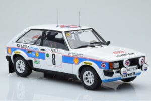 Talbot Sunbeam Lotus Night Version #8 H. Toivonen / P. White Rally Monte Carlo 1981 IXO 1:18 18RMC095B Metaal — afbeelding 4 van 6