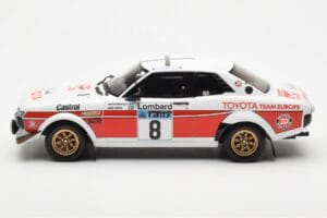 Toyota Celica 2000 GT RA21 #8 H. Mikkola / A. Hertz Lombard RAC Rally 1977 Otto 1:18 OT1044 Hars — afbeelding 3 van 6