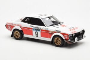 Toyota Celica 2000 GT RA21 #8 H. Mikkola / A. Hertz Lombard RAC Rally 1977 Otto 1:18 OT1044 Hars — afbeelding 4 van 6