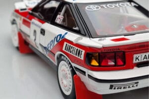 Toyota Celica GT-Four ST165 #2 C. Sainz / L. Moya Winner Rally Monte Carlo 1991 Kyosho 1:18 08961B Metaal — afbeelding 9 van 12