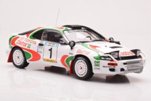 Toyota Celica Turbo 4WD ST185 #1 J. Kankkunen / J. Piironen Safari Rally 1993 IXO 1:18 18RMC150A Metaal — afbeelding 4 van 6