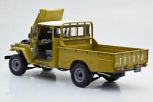 Toyota Land Cruiser 40 4x4 Pickup Olijfgroen Kyosho 1:18 08958K Metaal — afbeelding 3 van 8