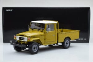 Toyota Land Cruiser 40 4x4 Pickup Olijfgroen Kyosho 1:18 08958K Metaal — afbeelding 8 van 8