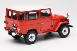 Toyota Land Cruiser FJ40 Van Rood Kyosho 1:18 08971R Metaal — afbeelding 3 van 8