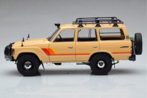 Toyota Land Cruiser 60 Beige Met Optionele Onderdelen Kyosho 1:18 08956XBE Metaal — afbeelding 4 van 12