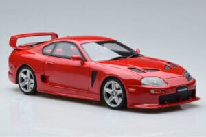 Toyota Supra A80 TRD 3000 GT Rood Otto 1:18 OT879 Hars — afbeelding 4 van 6
