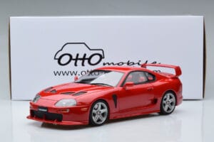 Toyota Supra A80 TRD 3000 GT Rood Otto 1:18 OT879 Hars — afbeelding 6 van 6