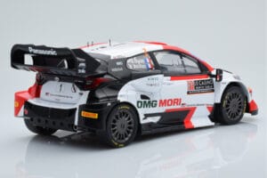 Toyota GR Yaris Rally1 #1 S. Ogier / B. Veillas Rally Monte Carlo 2022 IXO 1:18 18RMC151B Metaal — afbeelding 2 van 6