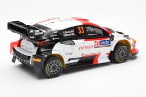Toyota GR Yaris Rally1 #33 E. Evans / S. Martin Rally Finland 2023 IXO 1:18 18RMC174A Metaal — afbeelding 2 van 6