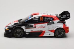 Toyota GR Yaris Rally1 #69 K. Rovanpera / J. Halttunen Rally Monte Carlo World Champion 2023 IXO 1:18 18RMC152B Metaal — afbeelding 3 van 6
