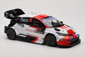 Toyota GR Yaris Rally1 #69 K. Rovanpera / J. Halttunen Rally Monte Carlo World Champion 2023 IXO 1:18 18RMC152B Metaal — afbeelding 4 van 6