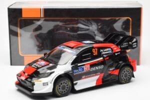 Toyota GR Yaris Rally1 #97 J-M. Latvala / J. Hanninen Rally Finland 2023 IXO 1:18 18RMC174B Metaal — afbeelding 6 van 6