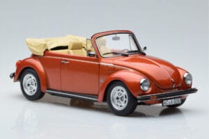 Volkswagen Beetle 1303 Cabriolet Oranje Norev 1:18 188526 Metaal — afbeelding 4 van 6