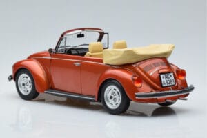 Volkswagen Beetle 1303 Cabriolet Oranje Norev 1:18 188526 Metaal — afbeelding 5 van 6