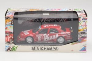 Alfa Romeo 155 V6 #12 M. Alboreto DTM 1995 Minichamps 1:43 430950312 Metaal — afbeelding 4 van 4