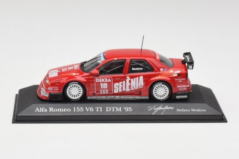 Alfa Romeo 155 V6 TI #18 Euroteam Modena DTM 1995 Minichamps 1:43 Alfa Romeo 155 V6 TI #18 Euroteam Modena DTM 1995 Minichamps 1:43 430950318 Metaal