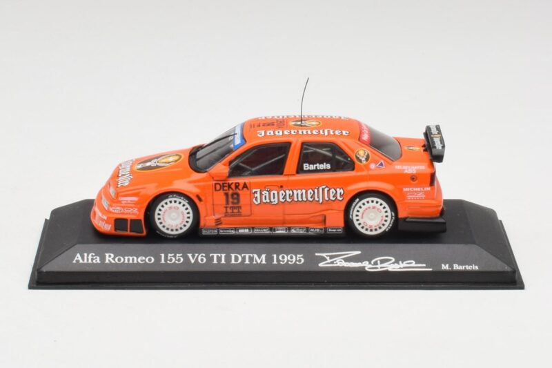 Alfa Romeo 155 V6 TI #19 Jagermeister M. Bartels DTM 1995 Minichamps 1:43 430950219 Metaal