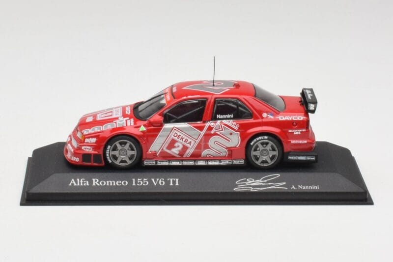 Alfa Romeo 155 V6 TI #2 Team Alfa Corse A. Nannini DTM 1994 Minichamps 1:43 430940202 Metaal