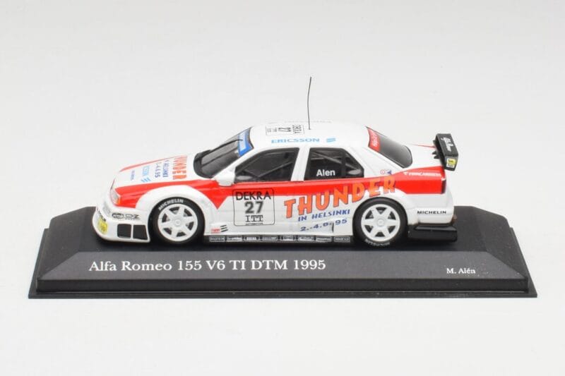 Alfa Romeo 155 V6 TI #27 M. Alen Presentation DTM 1995 Minichamps 1:43 Alfa Romeo 155 V6 TI #27 M. Alen Presentation DTM 1995 Minichamps 1:43 430950227 Metaal