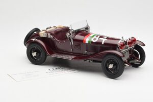 Alfa Romeo 1750 GS Spider #84 T. Nuvolari / B. Guidotti Mille Miglia Winner 1930 CMC 1:18 M-141 Metaal — afbeelding 4 van 6
