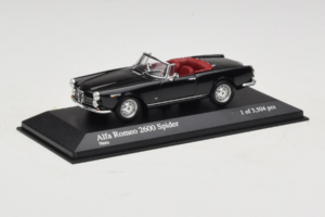 Alfa Romeo 2600 Spider Zwart Minichamps 1:43 400120630 Metaal — afbeelding 2 van 4