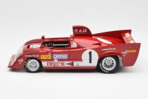 Alfa Romeo 33TT 12 #1 A. Merzario / J. Laffite 1000km Nurburgring Winner 1975 AUTOart 1:18 87505 Metaal — afbeelding 4 van 8