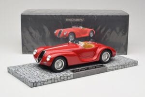Alfa Romeo 6C 2500 SS Corsa Spider Rood Minichamps 1:18 107120230 Hars — afbeelding 6 van 6
