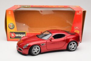 Alfa Romeo 8C Competizione Rood Bburago 1:18 18-11021 Metaal — afbeelding 8 van 8