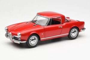 Alfa Romeo Giulietta 1300 Spider Rood AUTOart 1:18 70157 Metaal