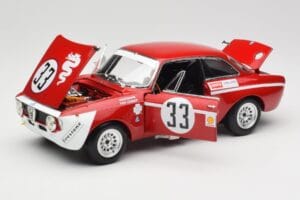 Alfa Romeo GTA 1300 Junior #33 T. Hezemans / G. van Lennep Hezemans Jarama 1972 Minichamps 1:18 100721233 Metaal — afbeelding 2 van 8