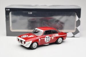 Alfa Romeo GTA 1300 Junior #33 T. Hezemans / G. van Lennep Division 1 Winners 4 Hours of Jarama 1972 Minichamps 1:18 15572123 — afbeelding 6 van 6