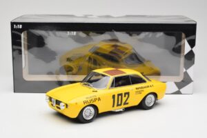 Alfa Romeo GTA 1300 #102 Squadra Corse R. Zanetti / M. Ruspa / Monzeglio Targa Florio 1971 Minichamps 1:18 155711202 Metaal — afbeelding 6 van 6