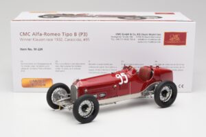 Alfa Romeo P3 #95 R. Caracciola Klausen Pass Hillclimb Winner 1932 CMC 1:18 M-224 Metaal — afbeelding 6 van 6