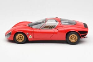 Alfa Romeo 33 Stradale Rood AUTOart 1:18 70191 Metaal — afbeelding 4 van 8
